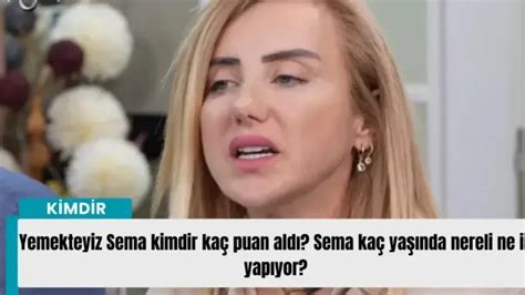 Yemekteyiz Sema Kimdir Zuhal Topal La Yemekteyiz Sema Kimdir Ka