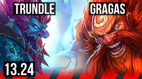 TRUNDLE Vs GRAGAS TOP Rank 1 Trundle 4 1 1 KR Grandmaster 13