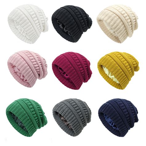 Winter Caps Chunky Cap Women Men Unisex Knitted Baggy Beanie Hat Winter