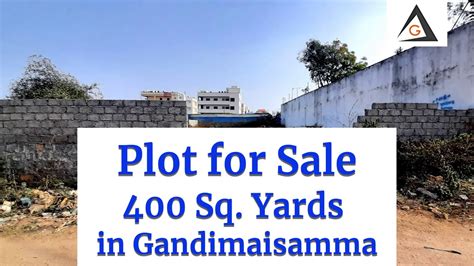 Open Plots In Gandimaisamma 400 Yards Plot For Sale Land For Sale