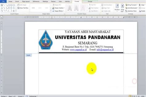 Cara Membuat Kop Surat Di Word Excel Yang Baik Dan Benar