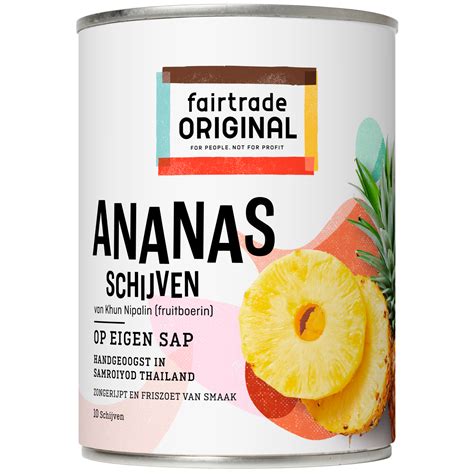 Fairtrade Ananas Schijven Op Eigen Sap