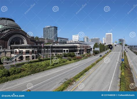 Tacoma Wa Usa Circa August 2021 View Of Union Station From Behind