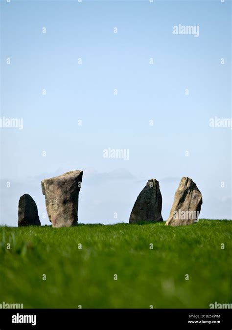 Nine Stone Close Harthill Moor Derbyshire Stock Photo Alamy