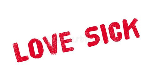 Love Sick Rubber Stamp Stock Vector Illustration Of Sick 96492250