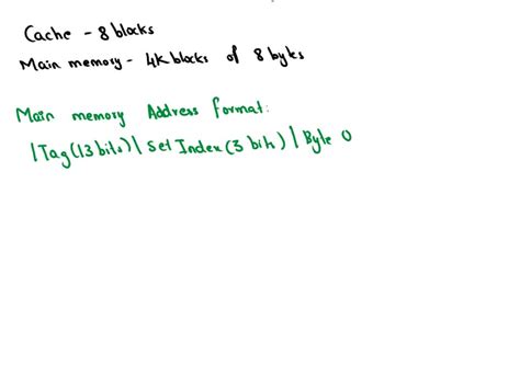 SOLVED A 2 Way Set Associative Cache Consists Of 8 Blocks Byte