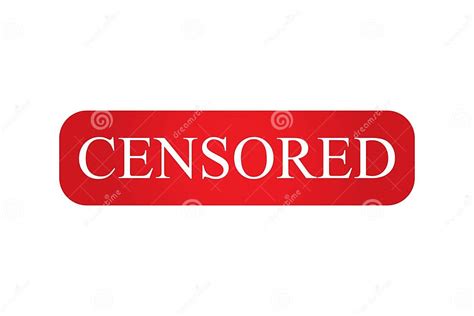 Red Censor Bar Isolated On White Background Stock Vector Illustration Of Censoring Isolated