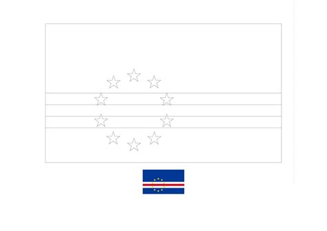 Cape Verde Flag Coloring Page Flag Coloring Pages Coloring Pages