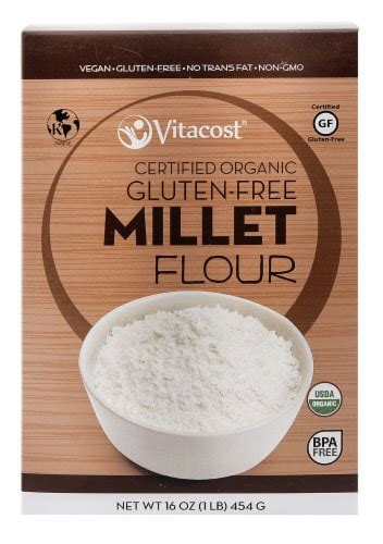 Vitacost Certified Organic Gluten Free Millet Flour Oz Fred Meyer