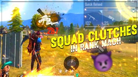 Free Fire V Clutches In Rank Mach Shaon Gaming Youtube