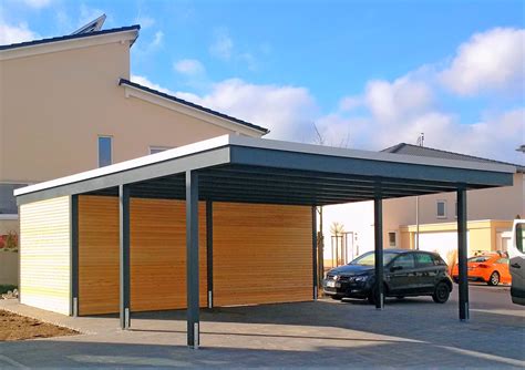 Beispiele Moderner Doppelcarport Carporthaus