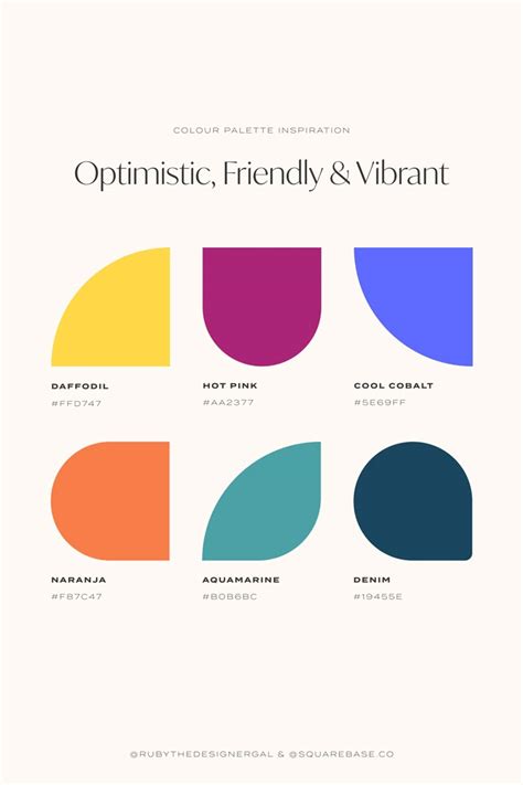 Optimistic Friendly And Vibrant Colour Palette For Your Brand Or