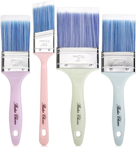 Amazon Bates Paint Brushes Pack Pastel Colors Plastic Handle