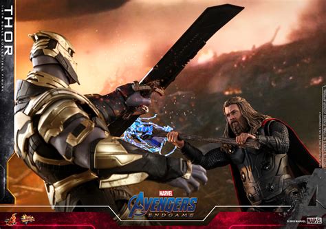 手持雙鎚肥神再次叱吒戰場 Hot Toys MMS 復仇者聯盟終局之戰索爾 Thor 比例人偶作品