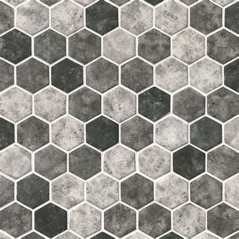 Urban Tapestry Hexagon Mosaic Tile Msi Backsplash Tile