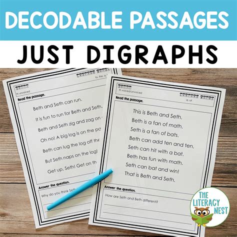 Digraphs Decodable Reading Passages For Orton Gillingham Lessons Made