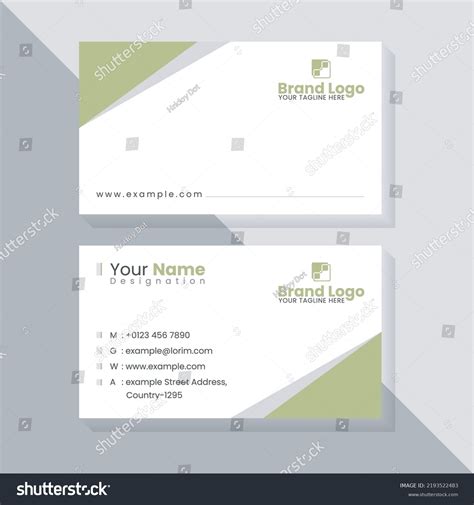 Creative Business Card Templates Background Stock Vector (Royalty Free ...