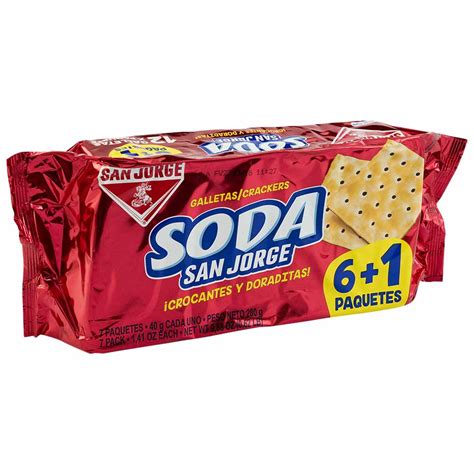 Galletas De Soda San Jorge Paquete 7un Plazavea Supermercado