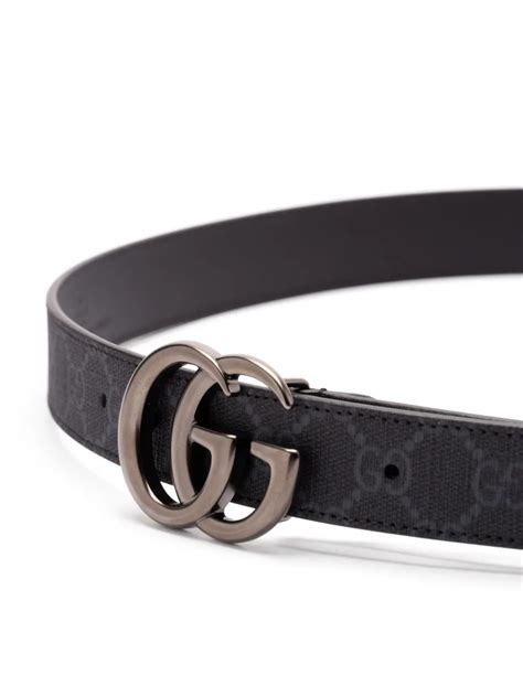 Gucci Double G Belt Black Farfetch Hk