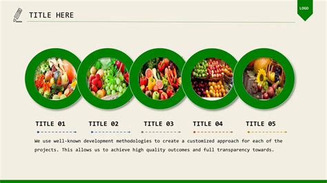 Organic Foods Powerpoint Templates Food And Drink Green Backgrounds