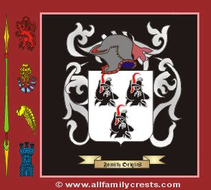 Booth family crest and meaning of the coat of arms for the surname ...