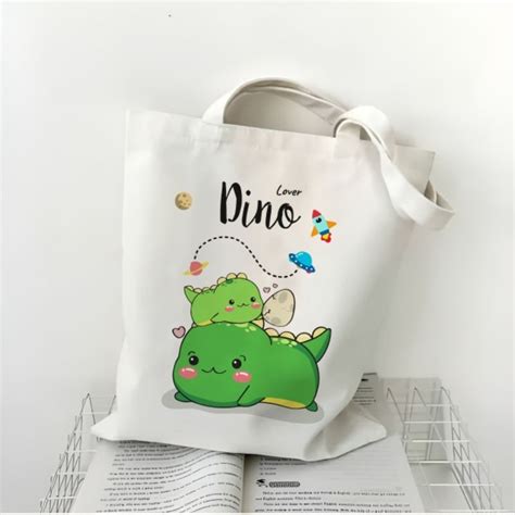 Jual Totebag Dino And Friends 27 X 36 Shopee Indonesia