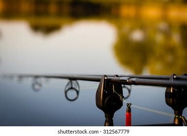 thousand carp fishing gear royalty  images stock