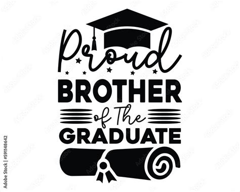 Proud Brother Of The Graduate Svg Designgraduation Svg Designproud