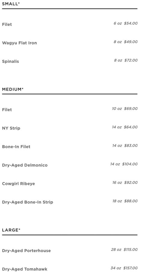 Stk Steakhouse Menu With Prices Updated July 2022