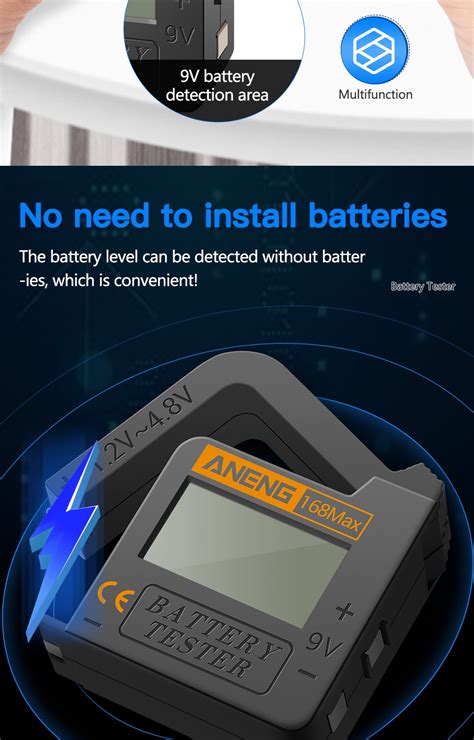 Aneng Max Digital Lithium Battery Capacity Tester Universal Test