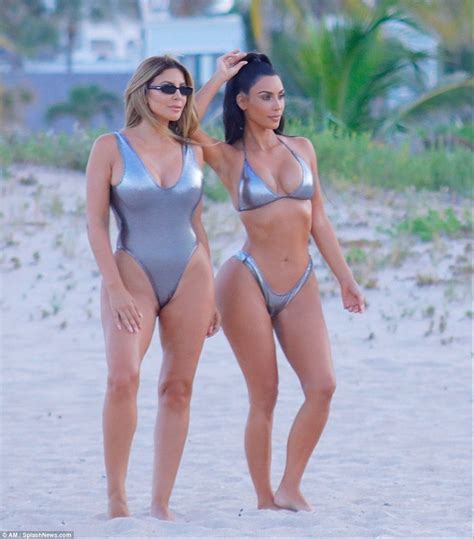 Kim Kardashian Flaunts Her Banging Body In Sexy Silver Bikini As She