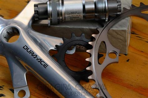 Shimano 7710 Track Bike Racing Drivetrain NJS Complete Set Cranks