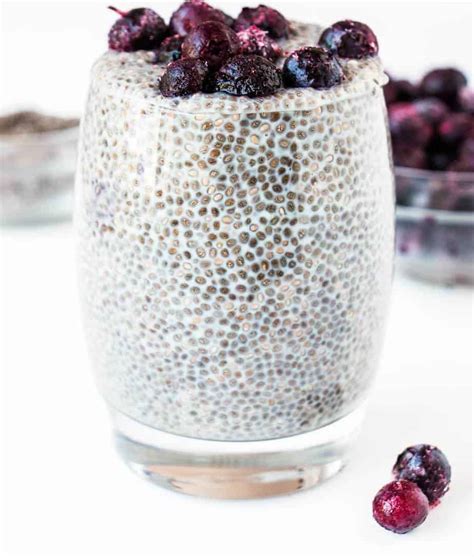 Vanilla Blueberry Chia Pudding Keto Baking Ginger