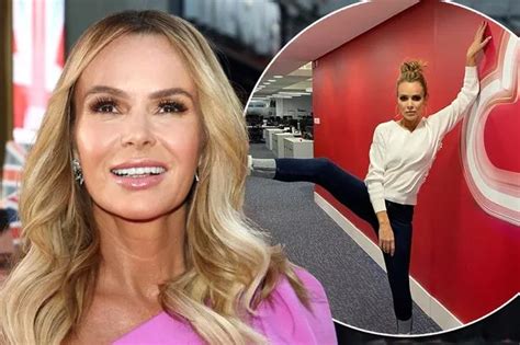 Bgt Babe Amanda Holden Suffers Racy Wardrobe Malfunction In Paper Thin