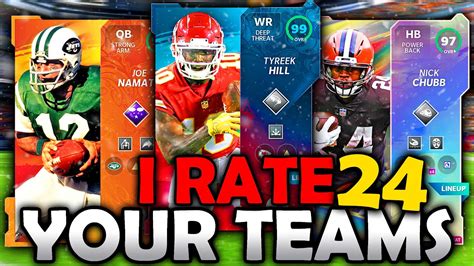 I Rate Your Teams Ep 24 Madden 21 Ultimate Team Youtube