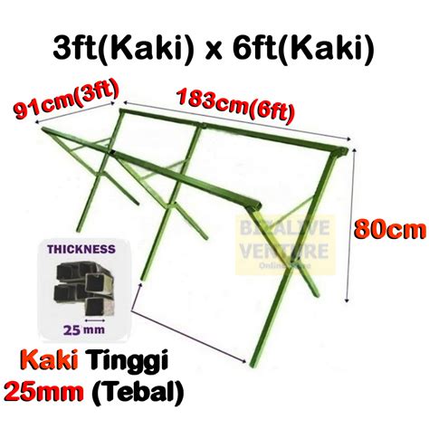 Night Market Foldable Table Pasar Malam Kaki Meja Lipat Canopy