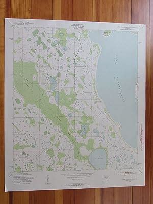 Lake Tohopekaliga Florida Original Vintage Usgs Topo Map Abebooks