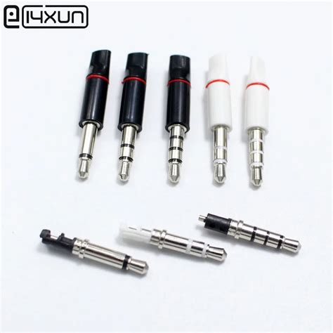 Pcs Mm Mono Stereo Headset Plug Pole Audio Plugs Adaptor