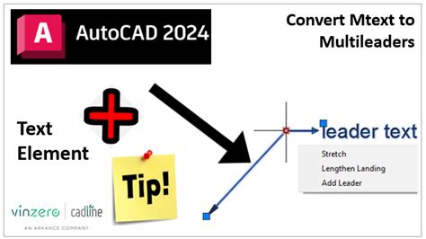 Autocad Tip Convert Text To Multileader Entities Cadline Community