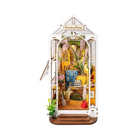 Rolife Holiday Garden House Book Nook Kit TGB06 Robotime