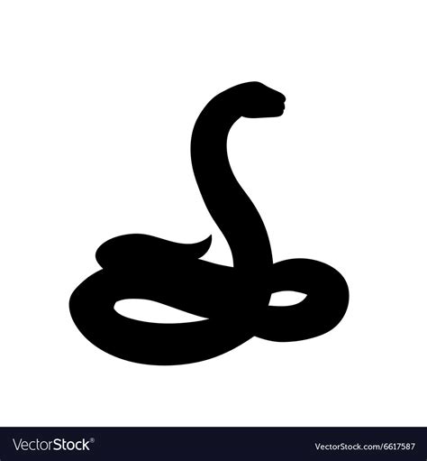 Black snake Royalty Free Vector Image - VectorStock