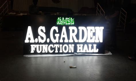 Led Rectangle Acrylic Glow Sign Board For Outdoor 3 Dimension At Rs