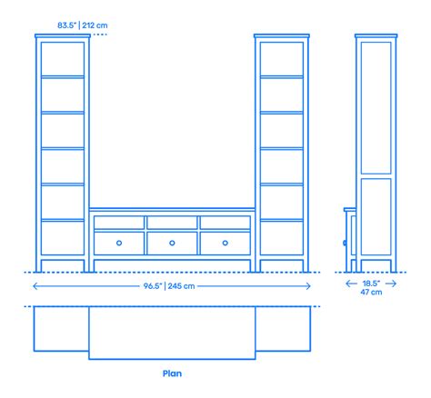 Ladder Bookcase Large Dimensions Drawings Dimensions