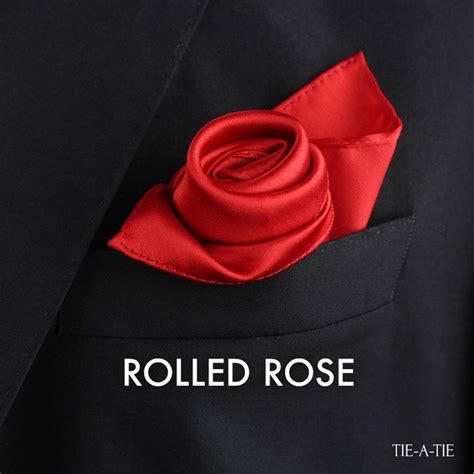 rolled rose pocket square fold | Pocket square styles, Pocket square folds, Tie and pocket square