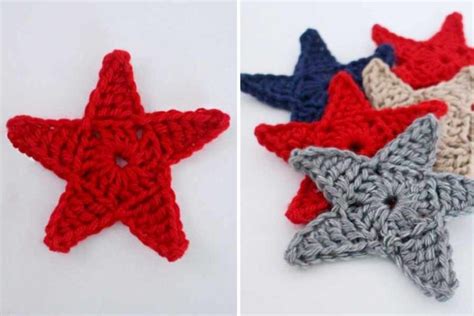 How To Crochet A Star Applique FREE Pattern