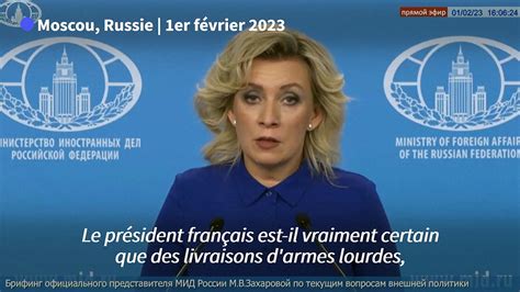 Armes Pour L Ukraine La Diplomatie Russe D Nonce Les Propos De Macron