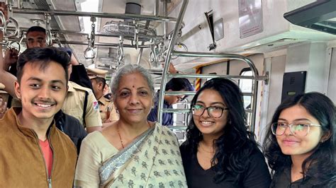 Nirmala Sitharaman takes Mumbai local, interacts with passengers. See ...