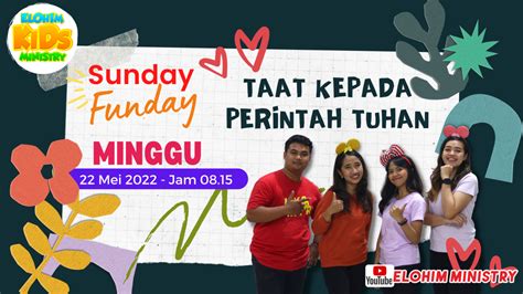 Ibadah Online Sekolah Minggu Sunday Funday Elohim Minggu Mei