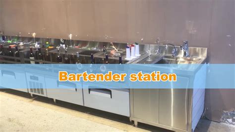 Stainless Steel Portable Bar Bartender Station Cocktail Bar Station