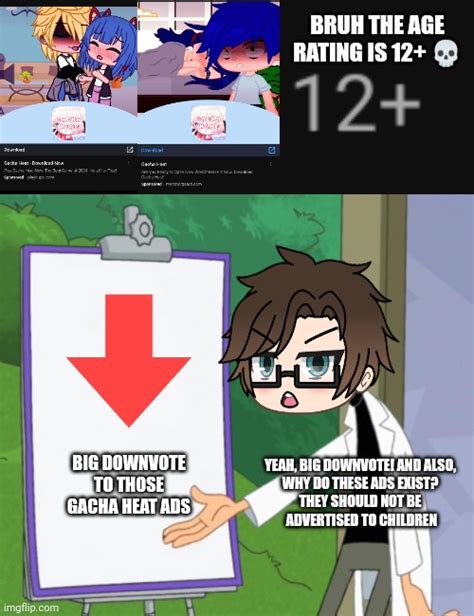 Male Cara Downvotes Every Gacha Ad He Sees On Youtube Imgflip